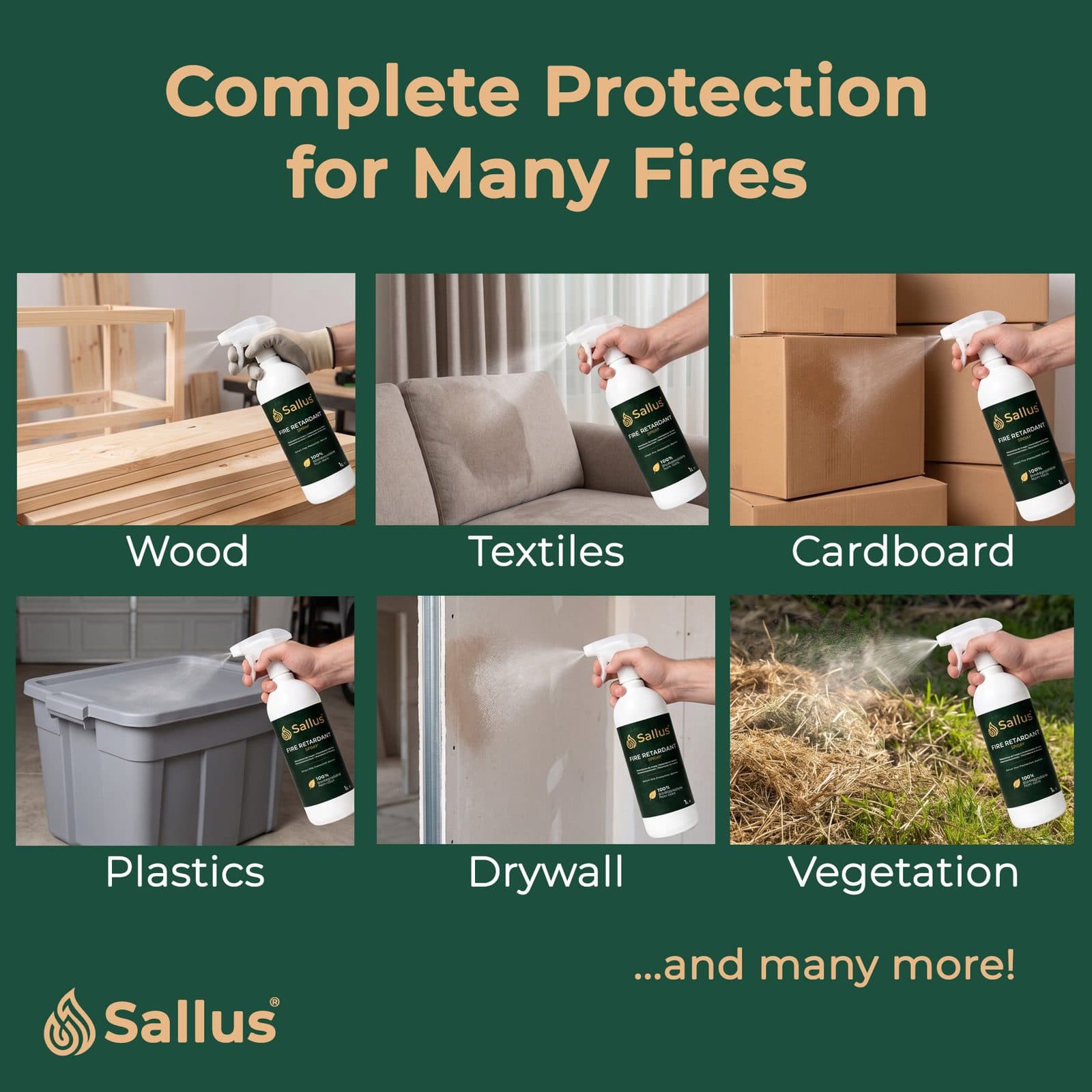 Sallus Fire Retardant Spray 1L — image 3 of 8