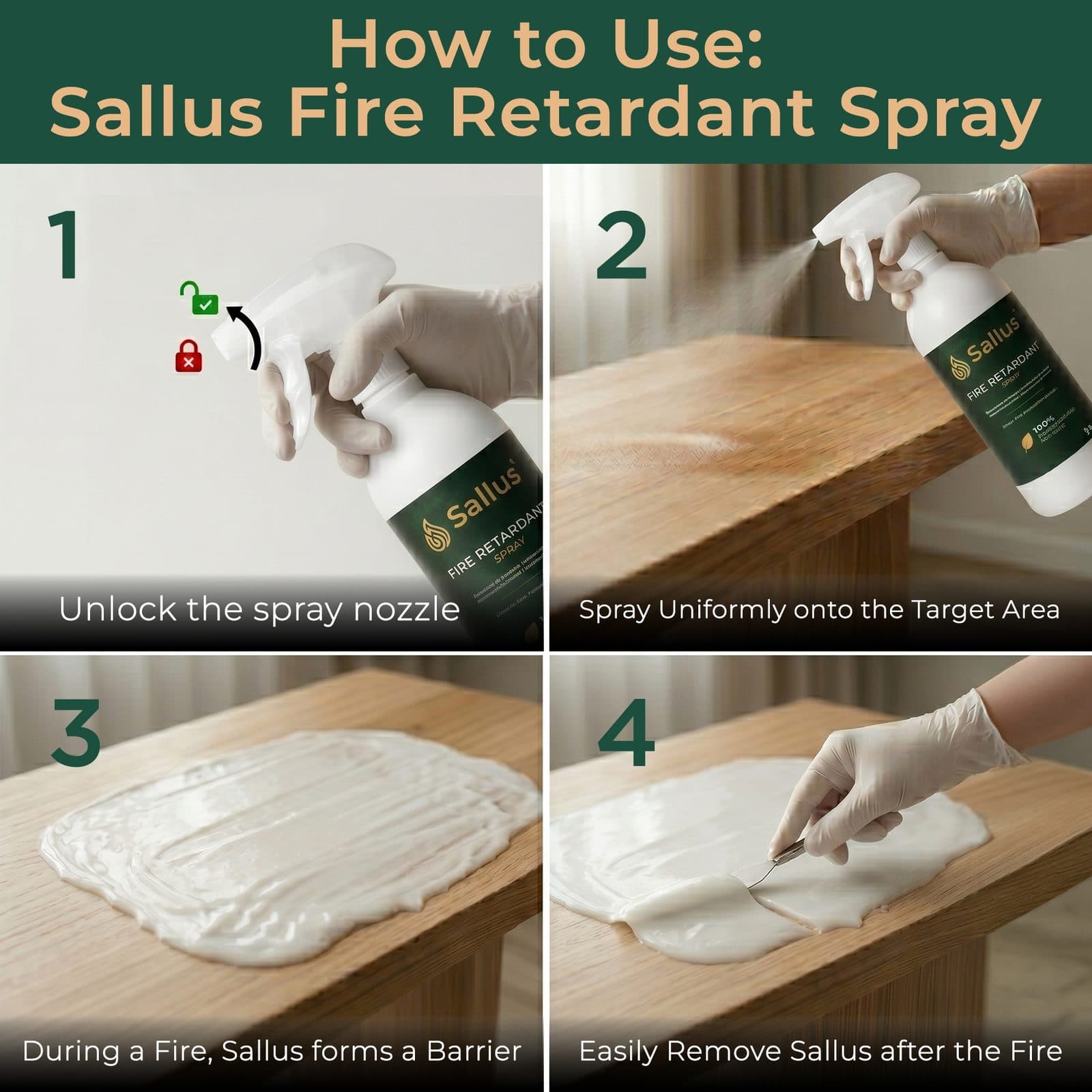 Sallus Fire Retardant Spray 1L — image 5 of 8