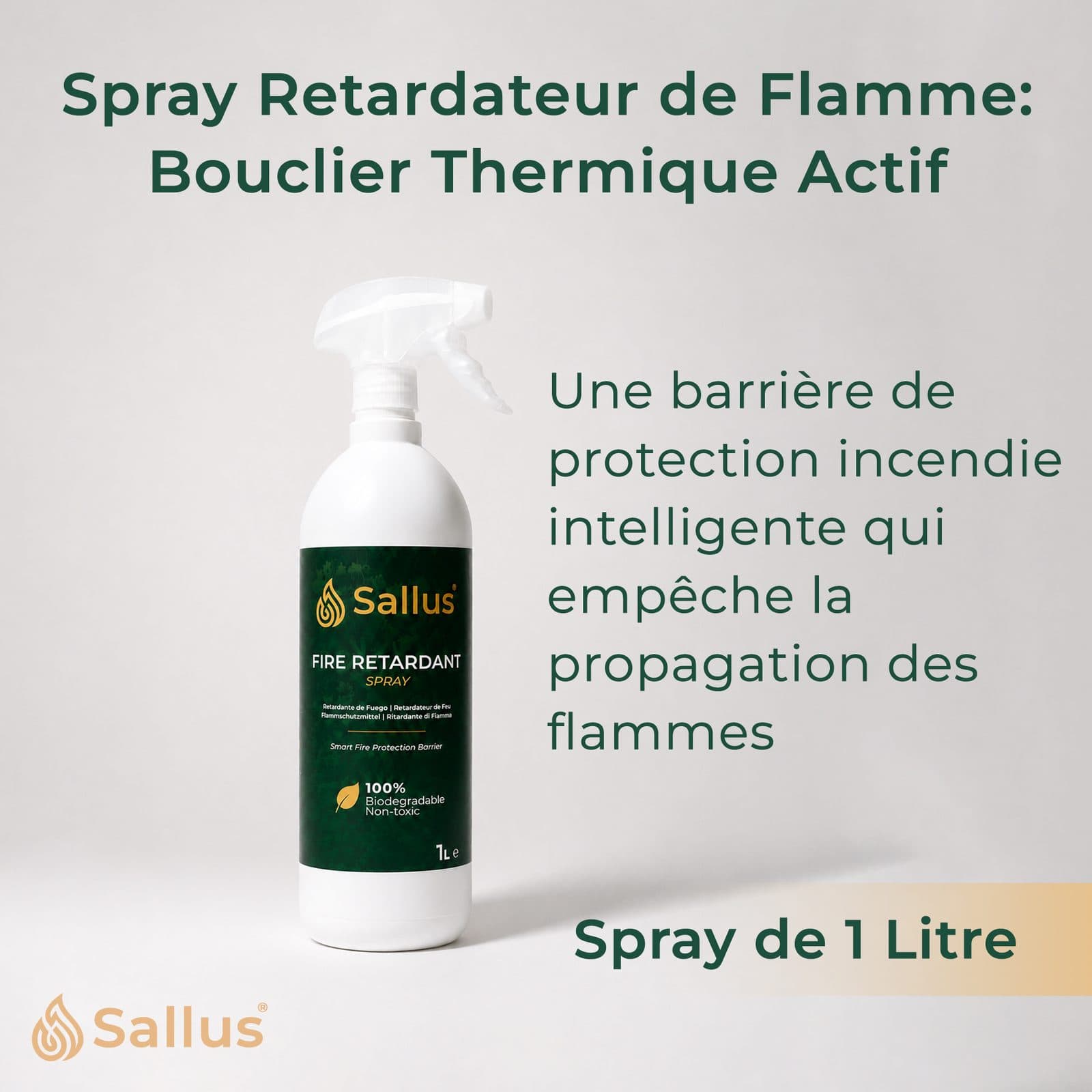 Sallus Fire Retardant Spray 1L — image 2 sur 8