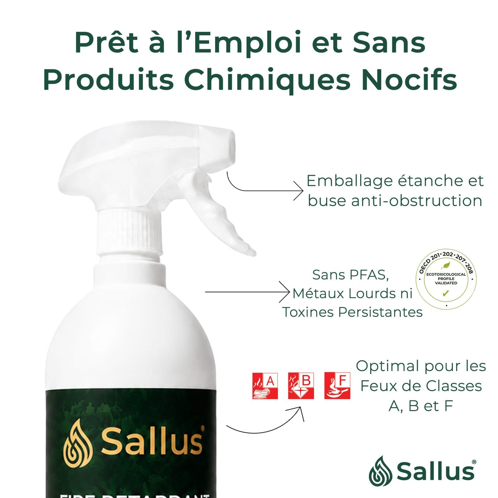 Sallus Fire Retardant Spray 1L — image 4 sur 8