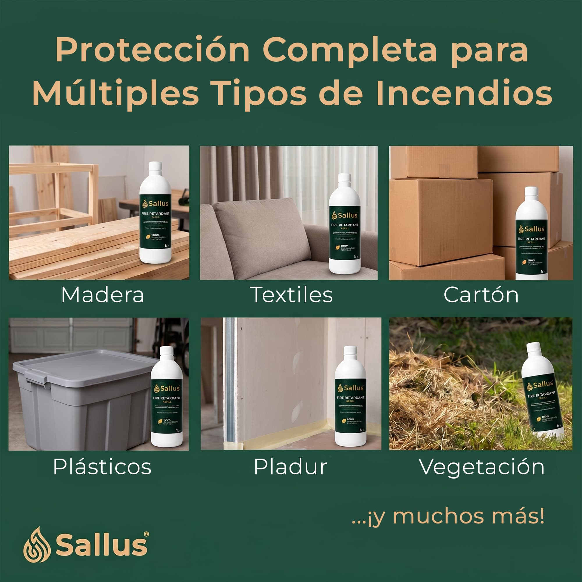 Sallus Fire Retardant Refill 1L — imagen 3 de 8