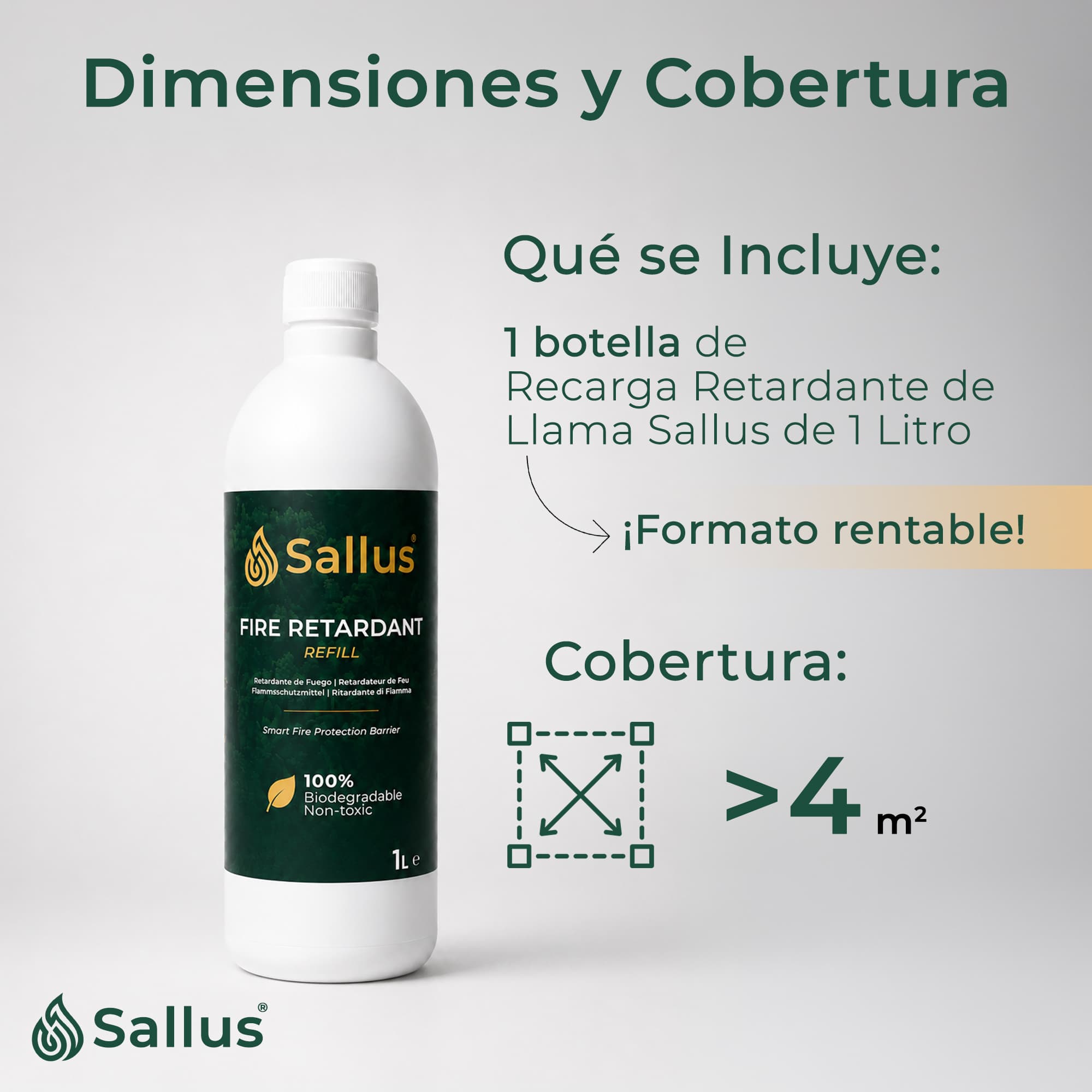 Sallus Fire Retardant Refill 1L — imagen 6 de 8