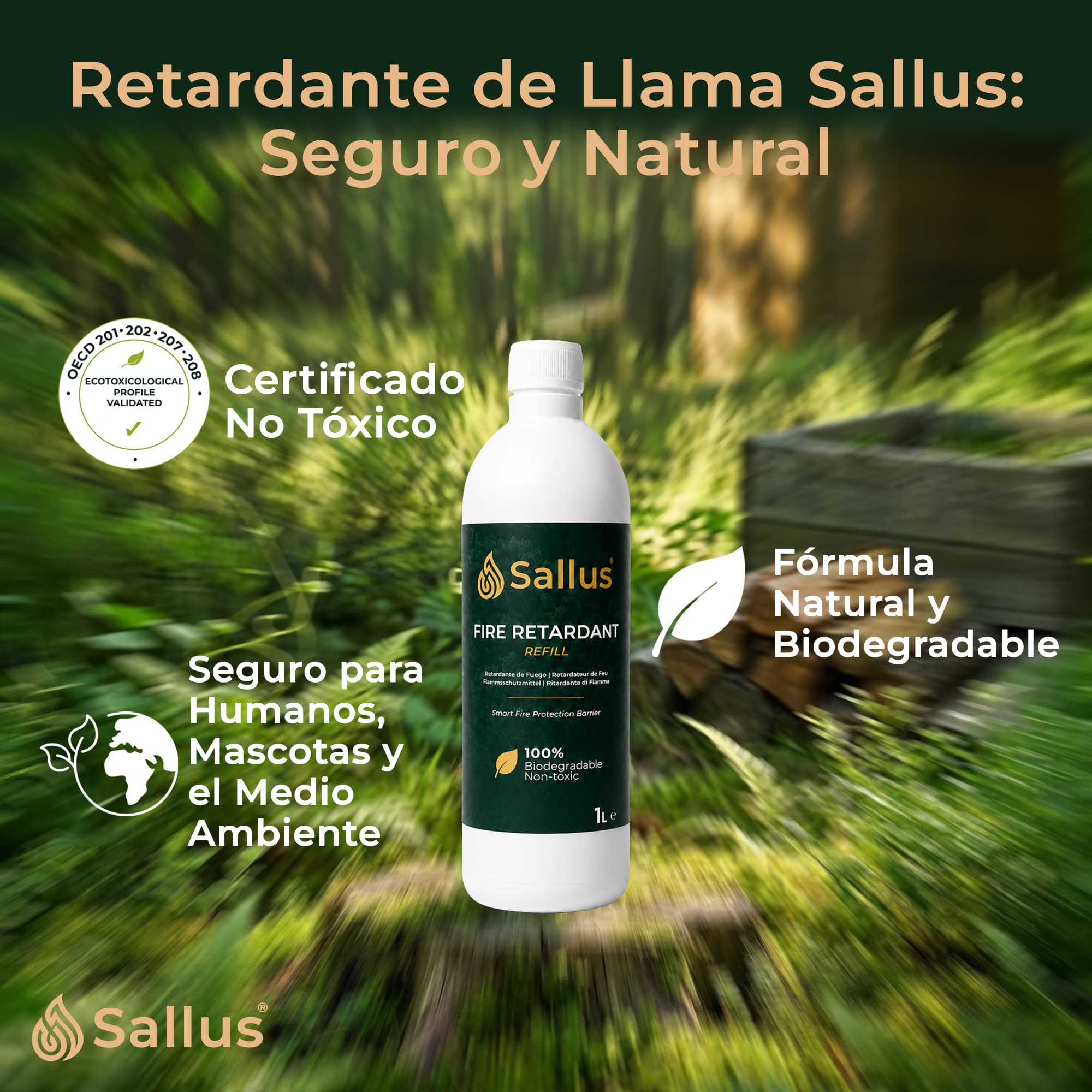 Sallus Fire Retardant Refill 1L — imagen 7 de 8