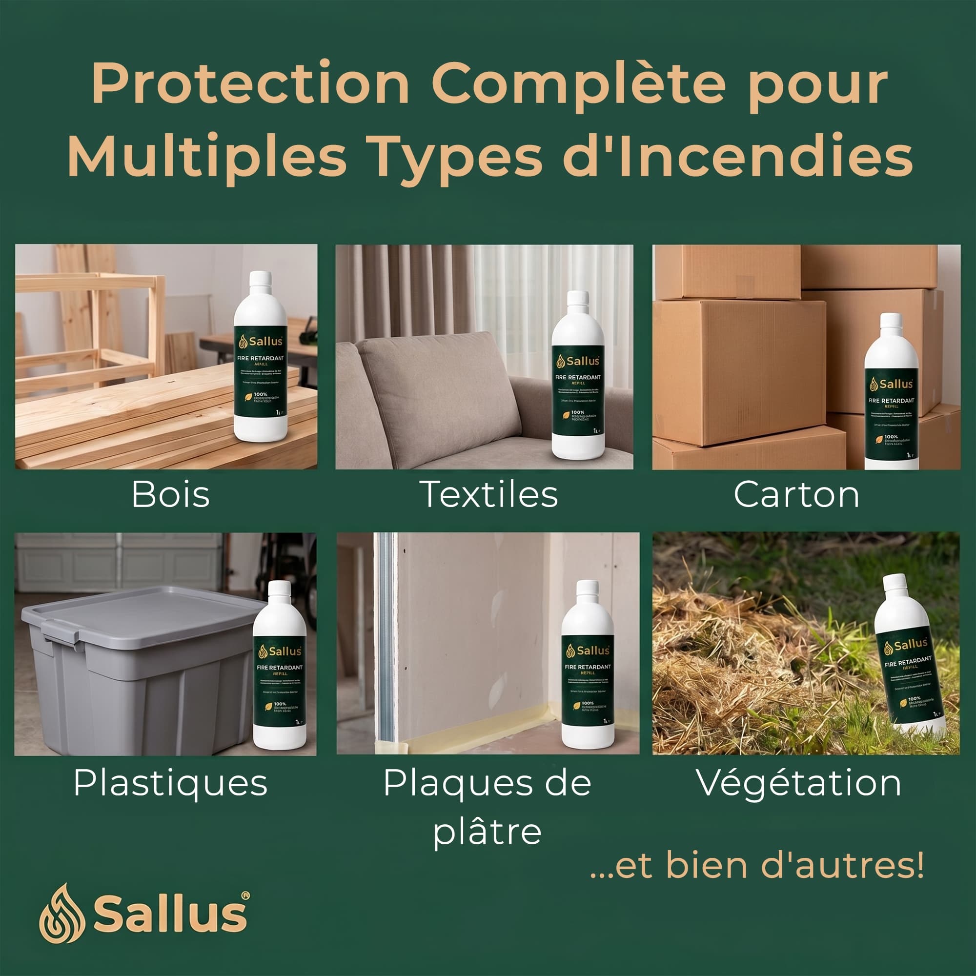 Sallus Fire Retardant Refill 1L — image 3 sur 8