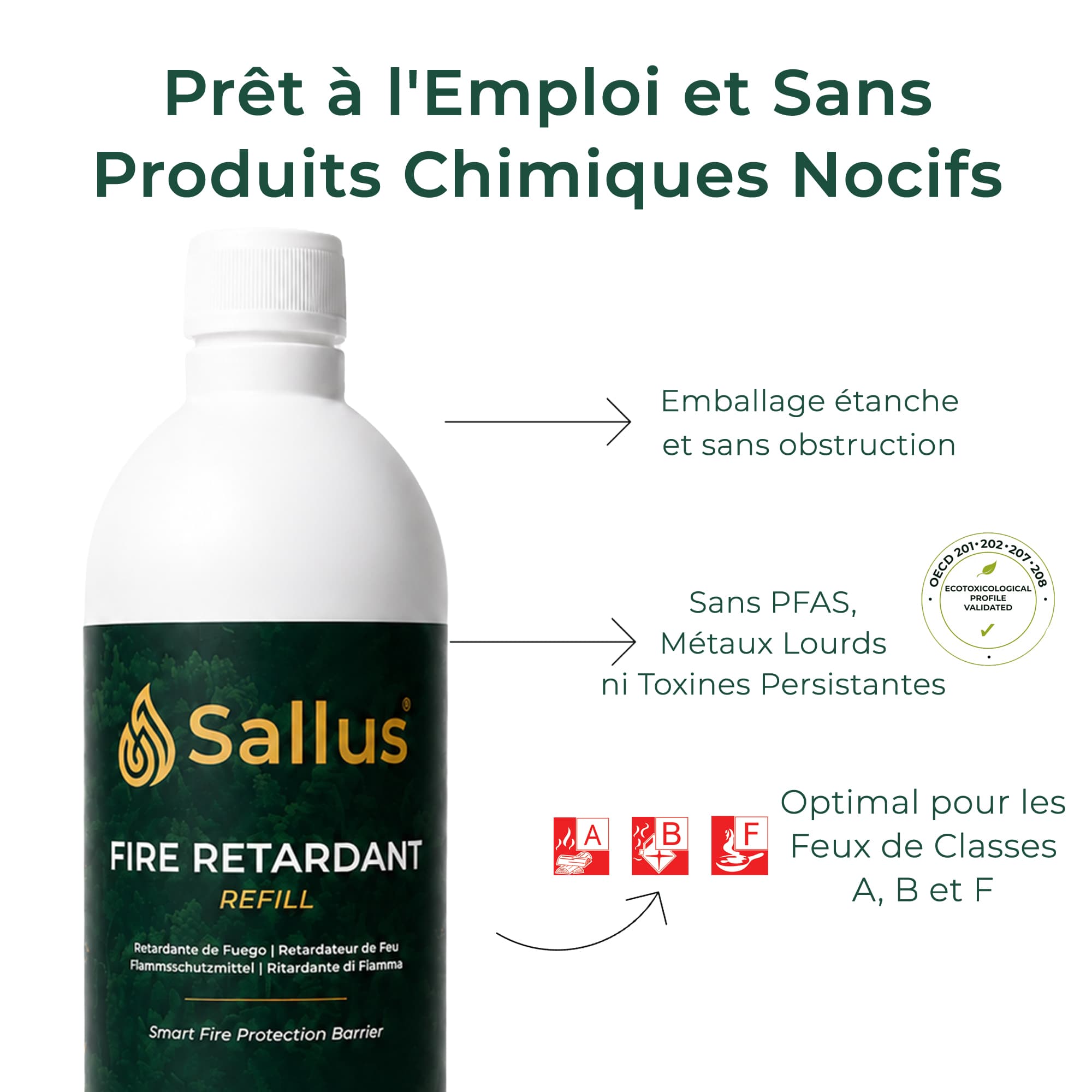 Sallus Fire Retardant Refill 1L — image 4 sur 8