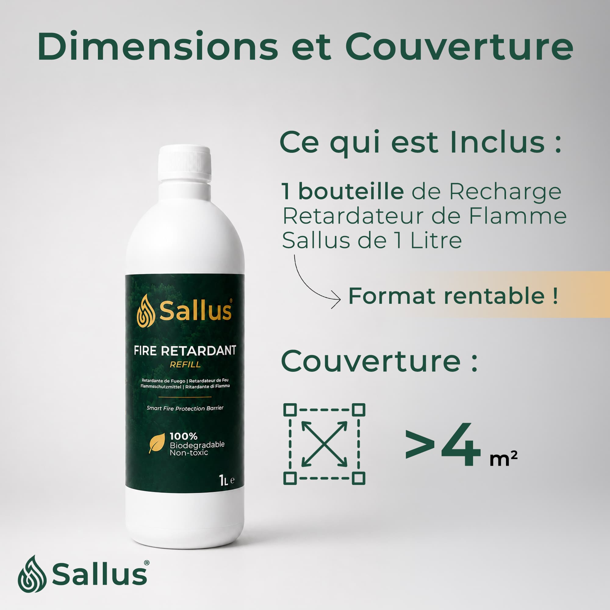 Sallus Fire Retardant Refill 1L — image 6 sur 8