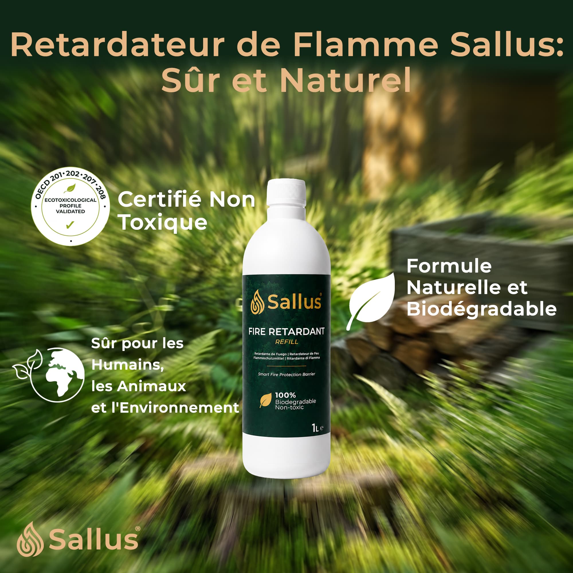 Sallus Fire Retardant Refill 1L — image 7 sur 8