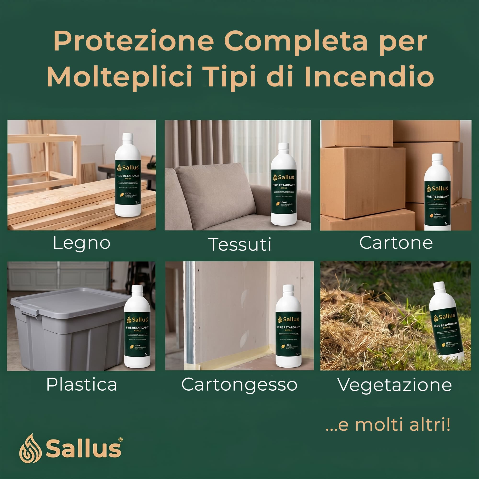 Sallus Fire Retardant Refill 1L — immagine 3 di 8