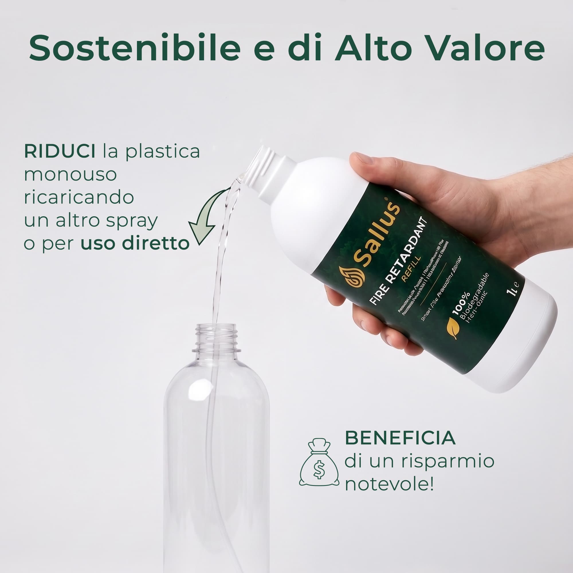 Sallus Fire Retardant Refill 1L — immagine 5 di 8