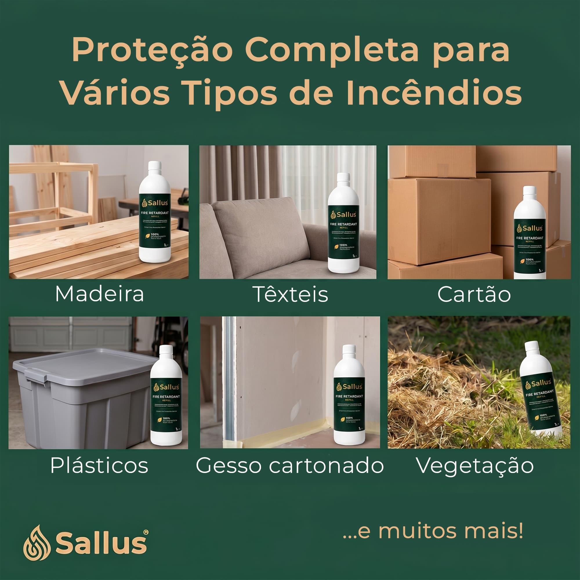 Sallus Fire Retardant Refill 1L — imagem 3 de 8