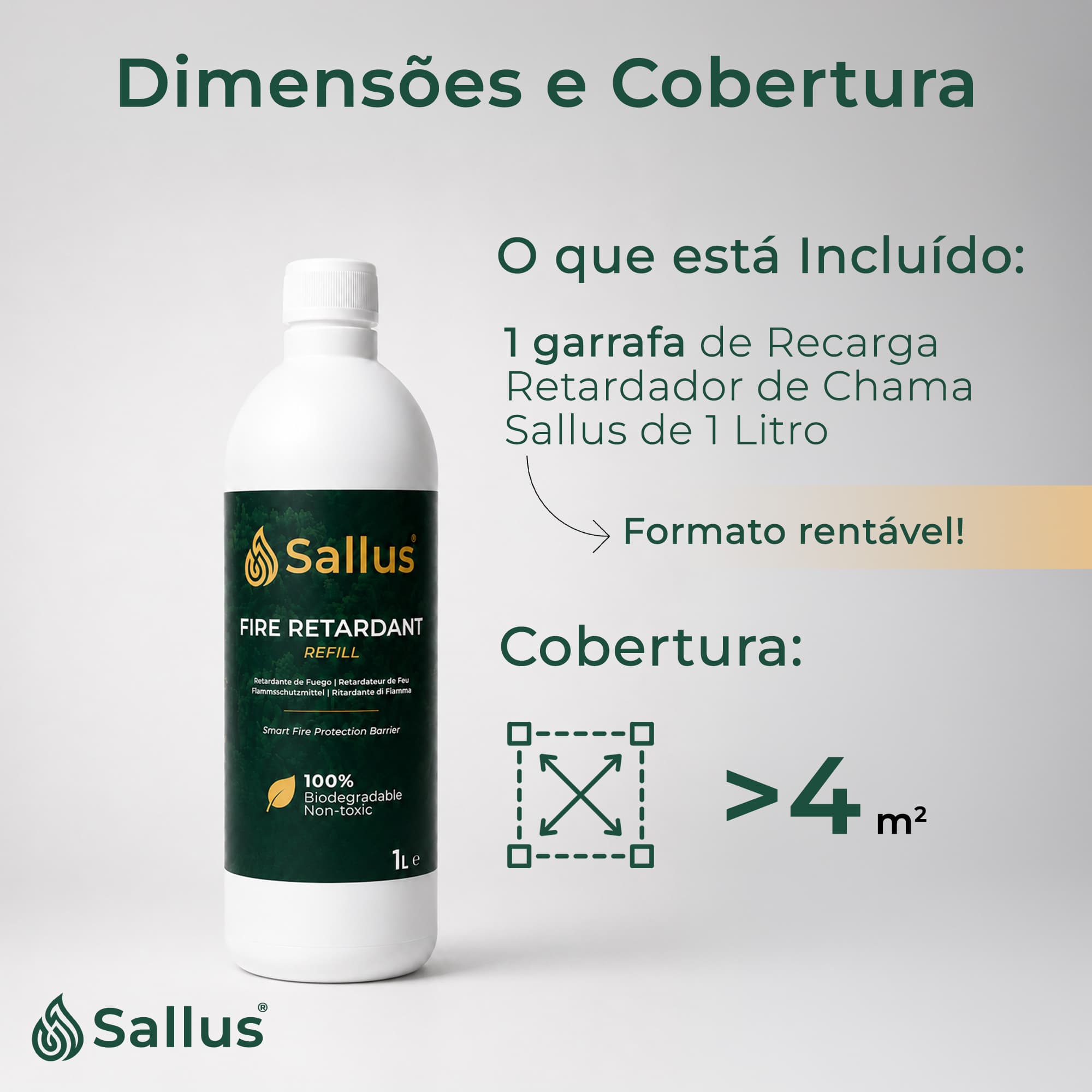 Sallus Fire Retardant Refill 1L — imagem 6 de 8