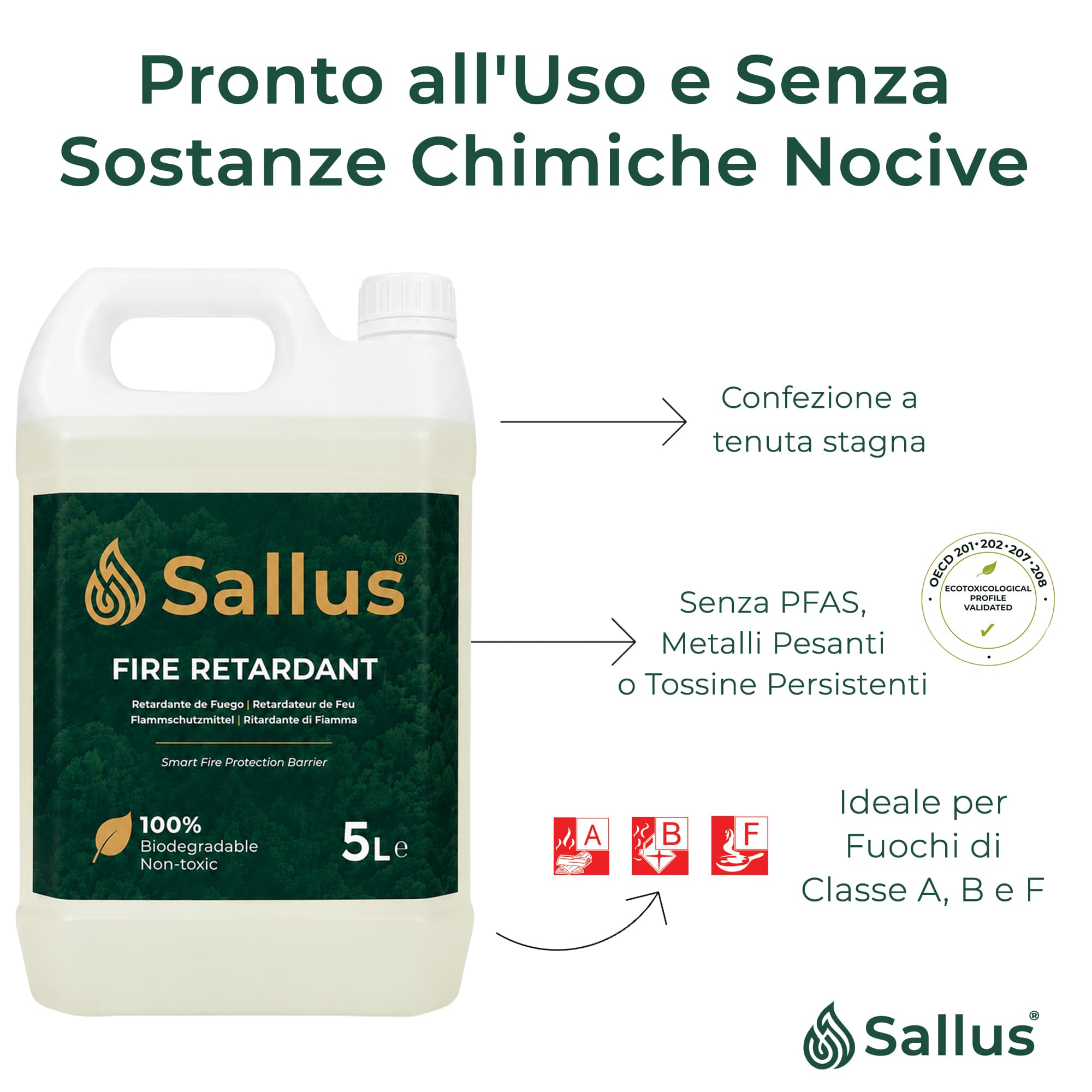 Sallus Fire Retardant 5L — immagine 4 di 8