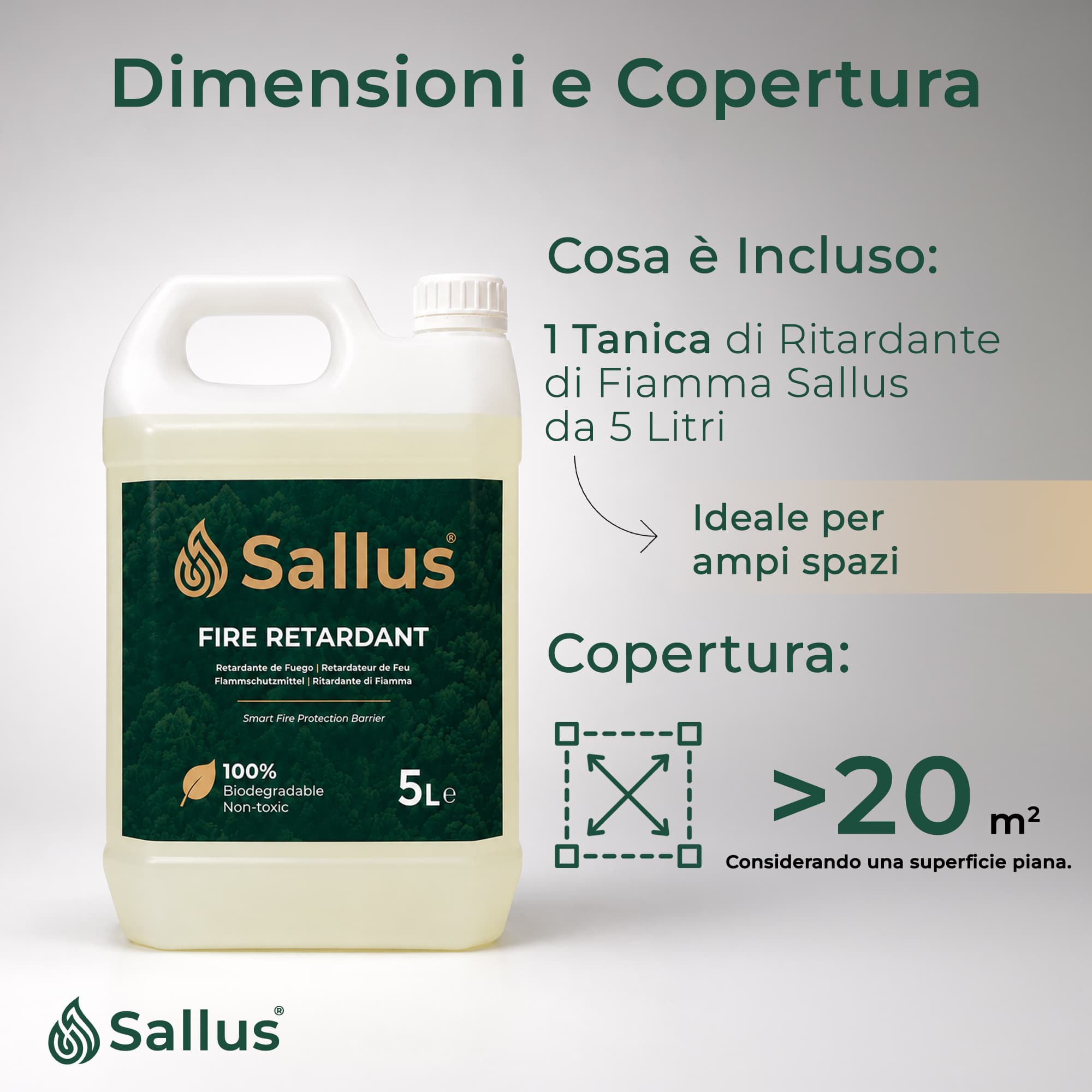 Sallus Fire Retardant 5L — immagine 6 di 8