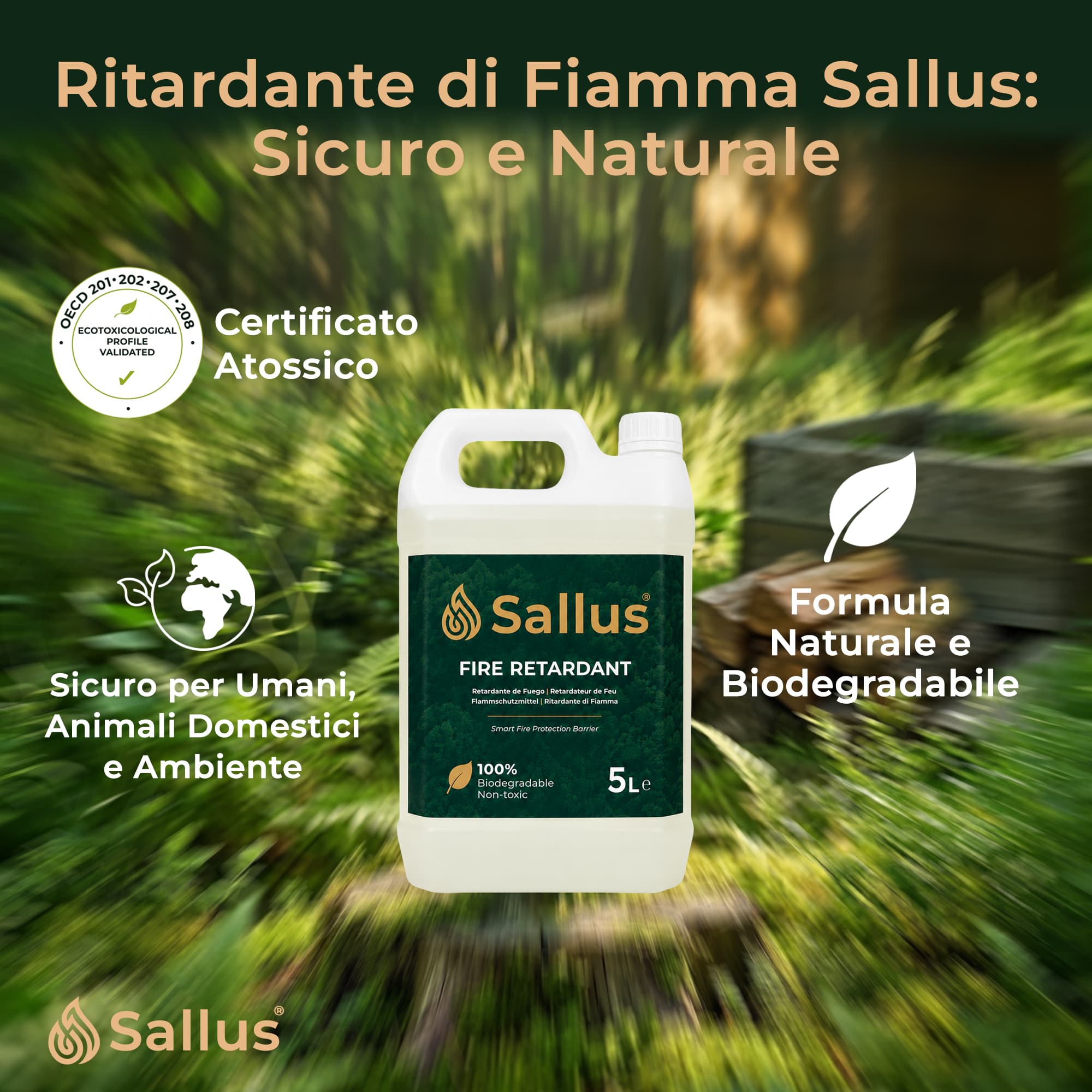 Sallus Fire Retardant 5L — immagine 7 di 8